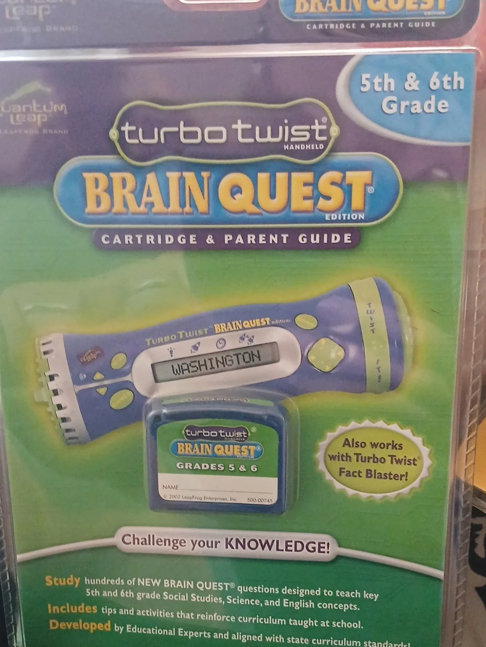 Brain Quest Handheld Game - Purple/Green